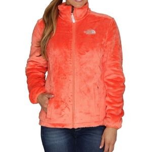 Orange Fleece Zip Up North Face